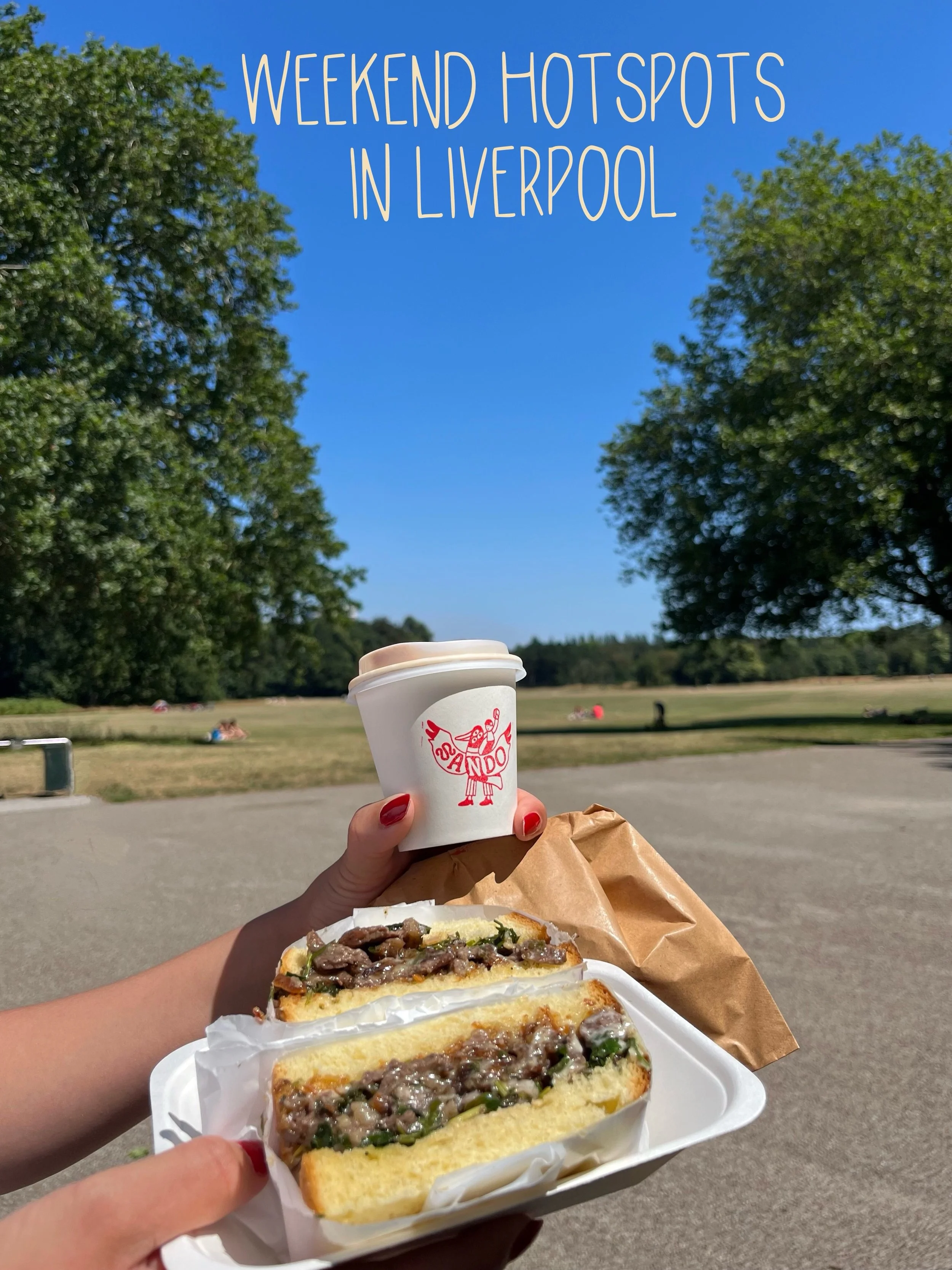 cool vibes, good tunes, great food ✔️

@sandoliverpool are parked up on Sefton Park delivering incredible shokupan sandos- eat in the park for maximum experience 

@seftonparkpalmhouse is always a treat to wander around

I&rsquo;ve been so excited fo