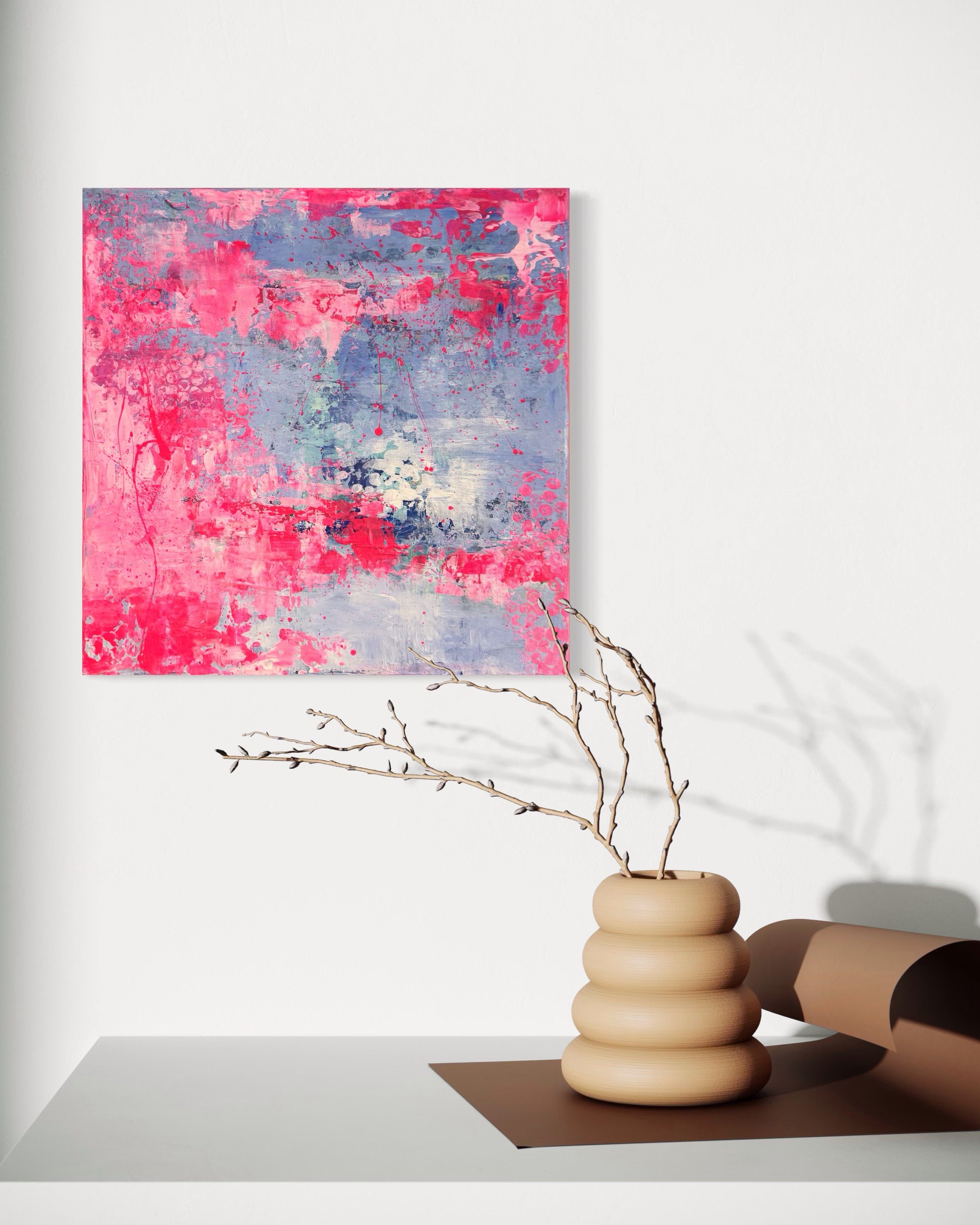 PINK AND BLUE - sold
