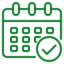 Calendar with a checkmark