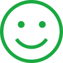 Green smiley face icon