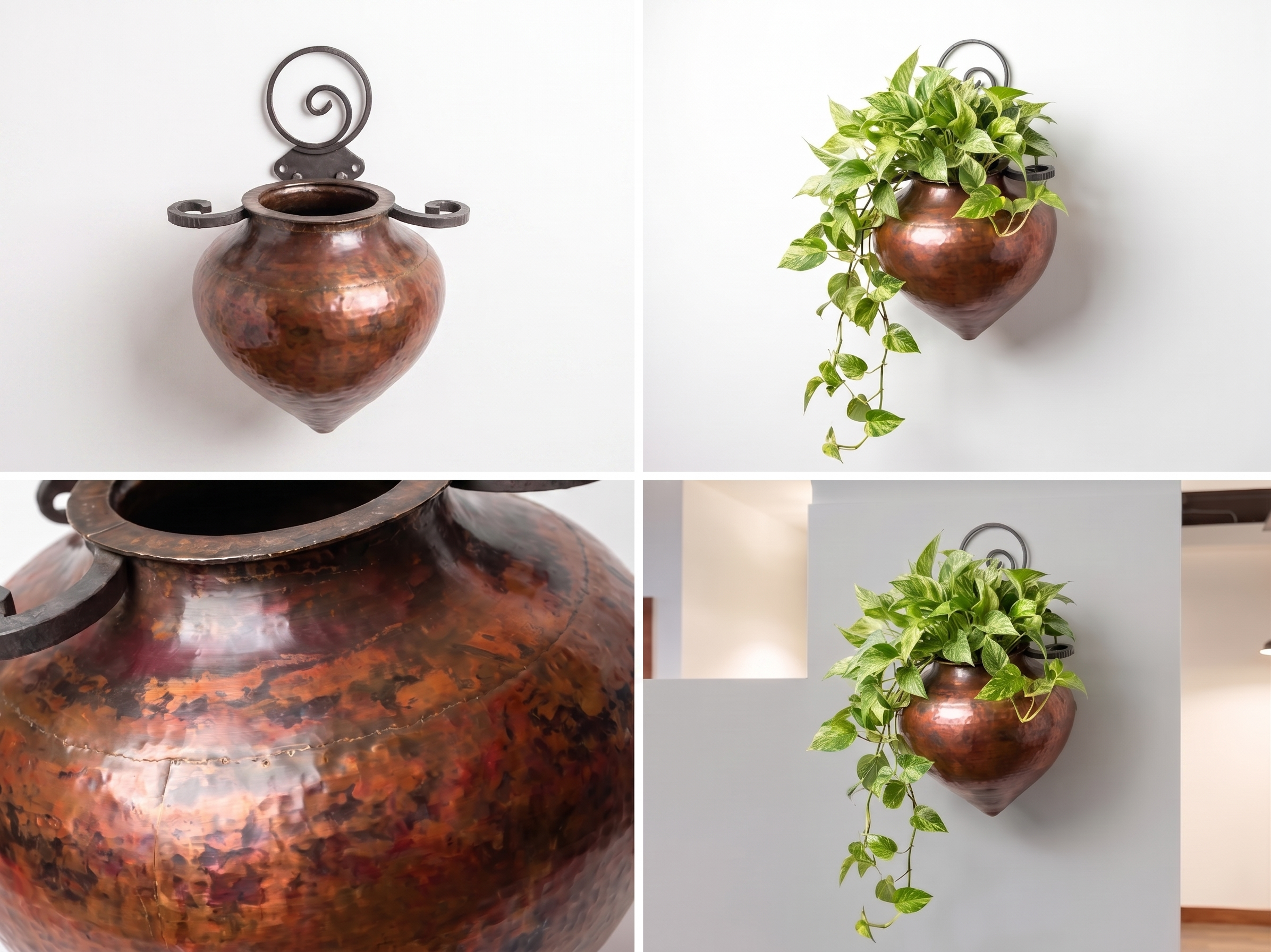 Eternal steel and paki copper planter