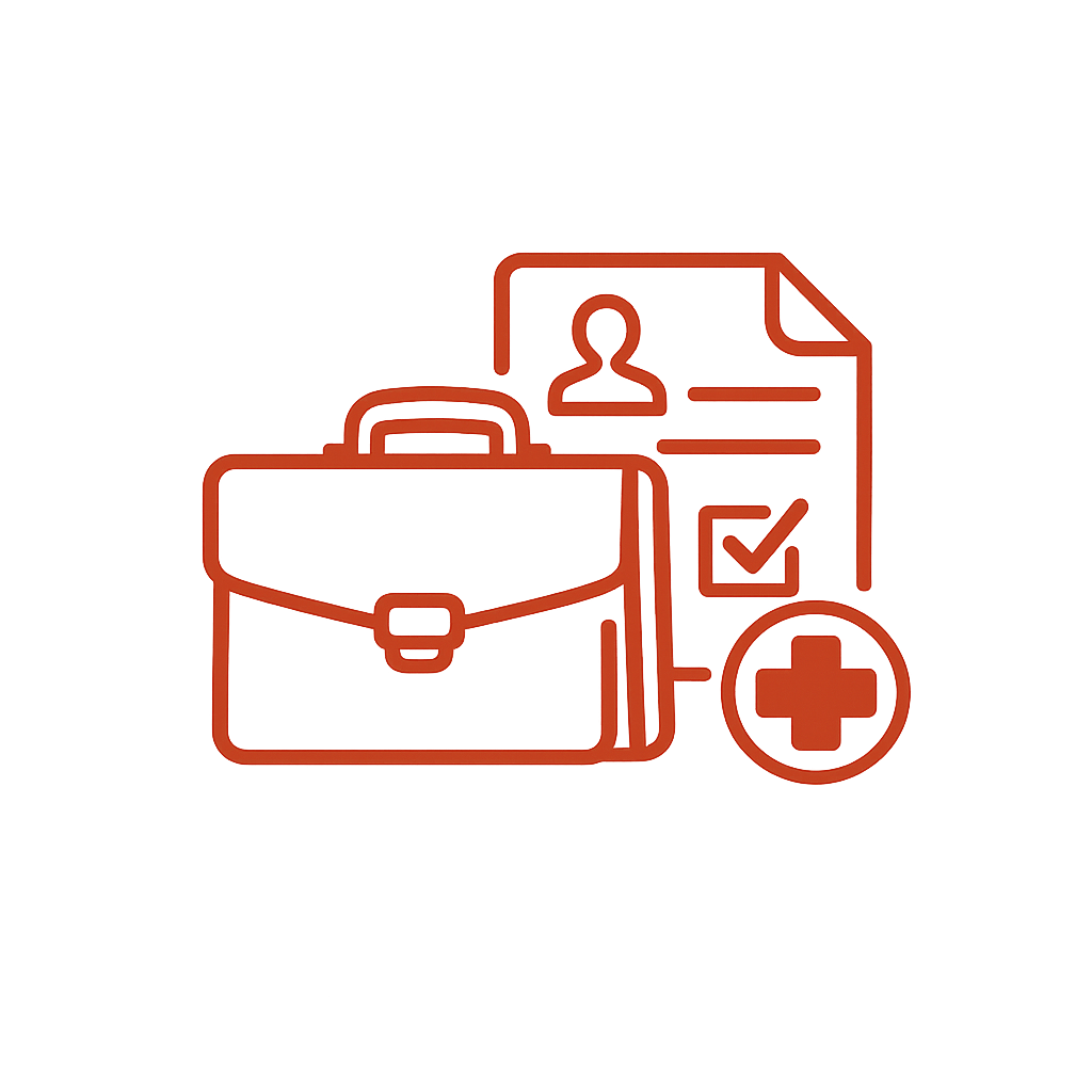 Employment and medical leave documentation icon