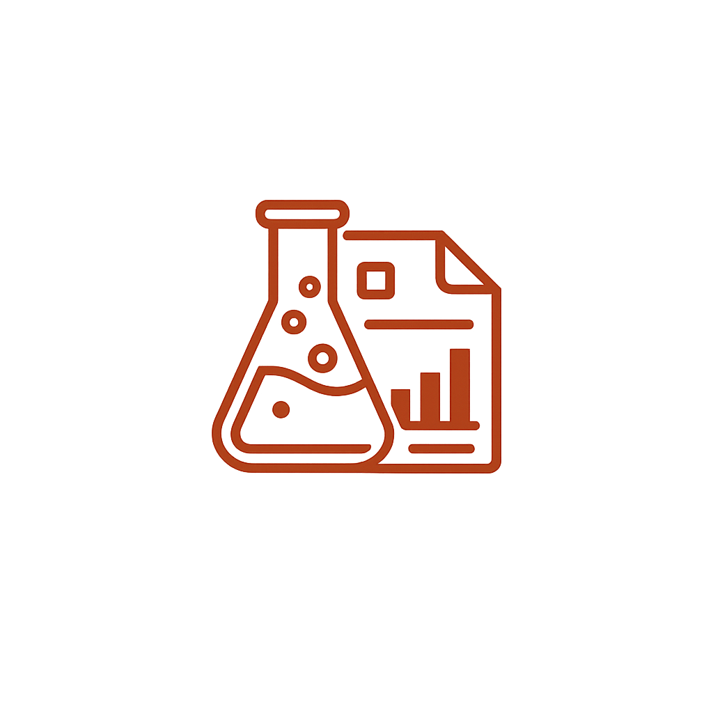 Laboratory imaging and diagnostic results symbol