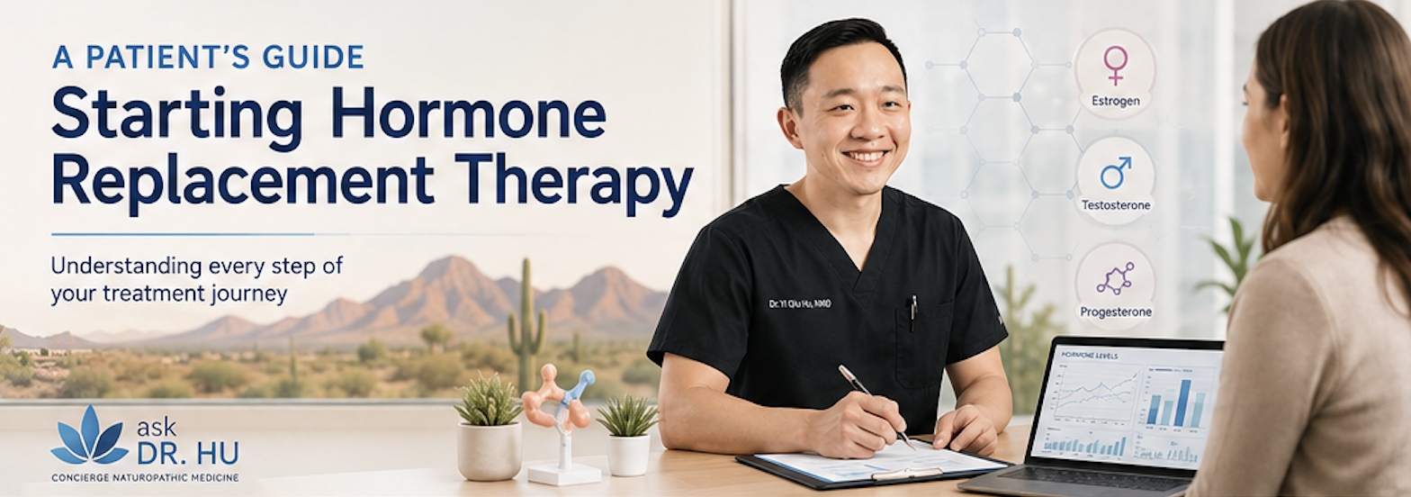 Patient guide to starting hormone replacement therapy with physician consultation and personalized treatment planning