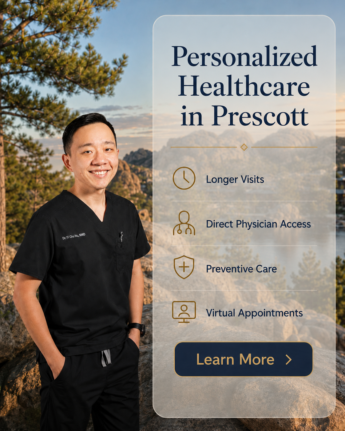 Personalized concierge healthcare and telemedicine available to patients in Prescott Arizona