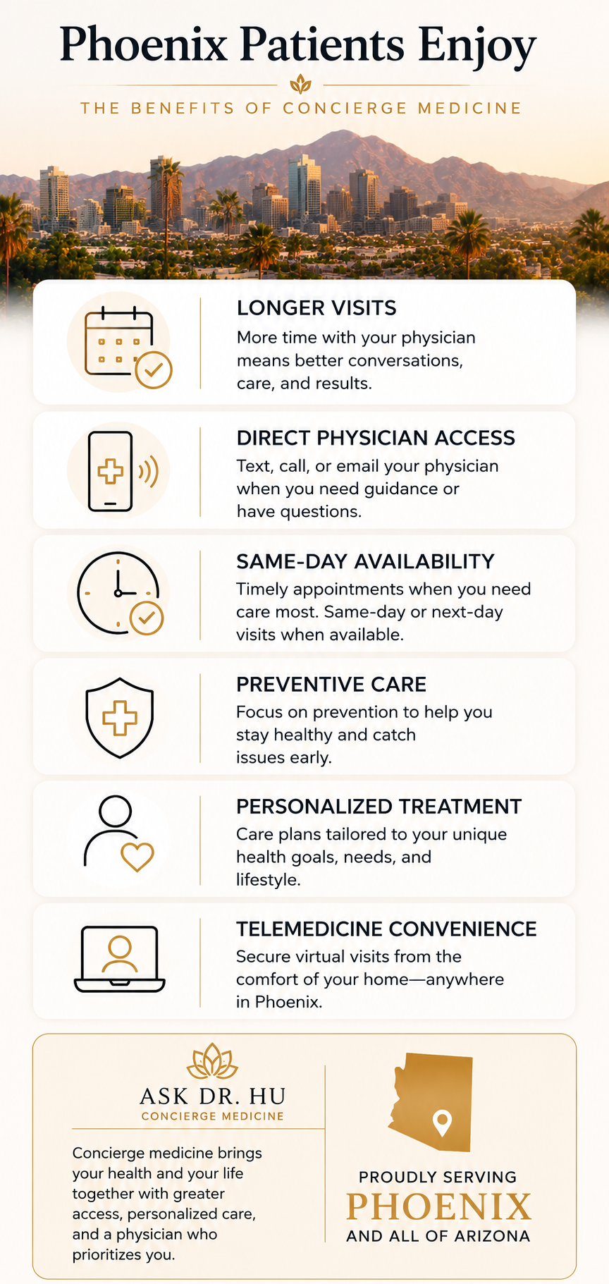 Benefits of concierge medicine for patients in Phoenix, Arizona