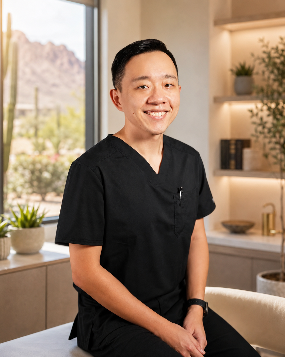 Dr. YiQiu Hu providing personalized concierge medicine for patients in Goodyear, Arizona.