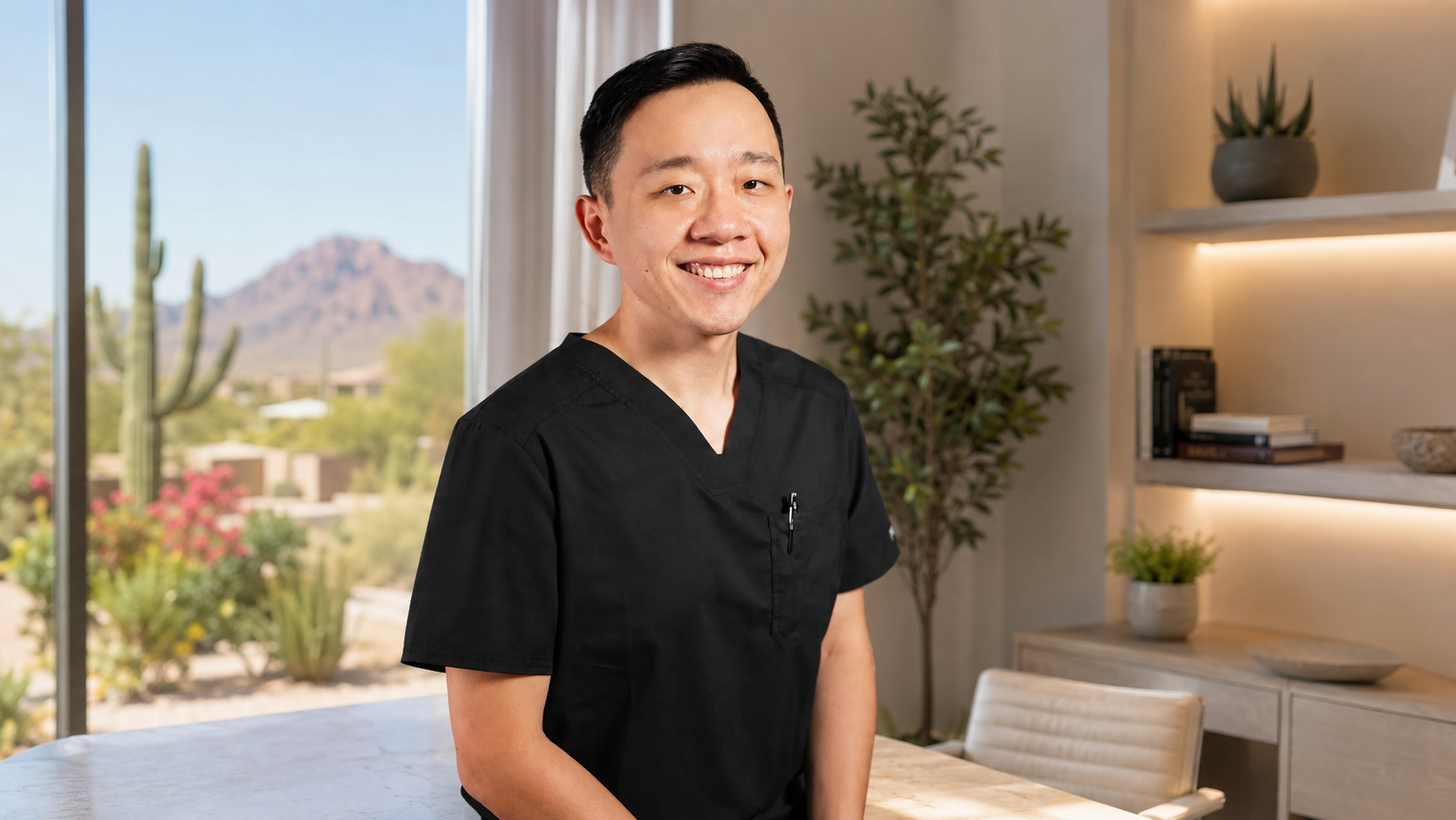 Dr. YiQiu Hu providing personalized concierge medicine for patients in Goodyear, Arizona.