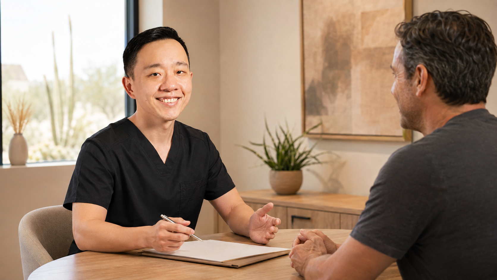 Dr. YiQiu Hu discussing whether concierge medicine fits a patient’s healthcare priorities Patient-priorities infographic