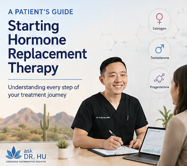 Patient guide to starting hormone replacement therapy with physician consultation and personalized treatment planning
