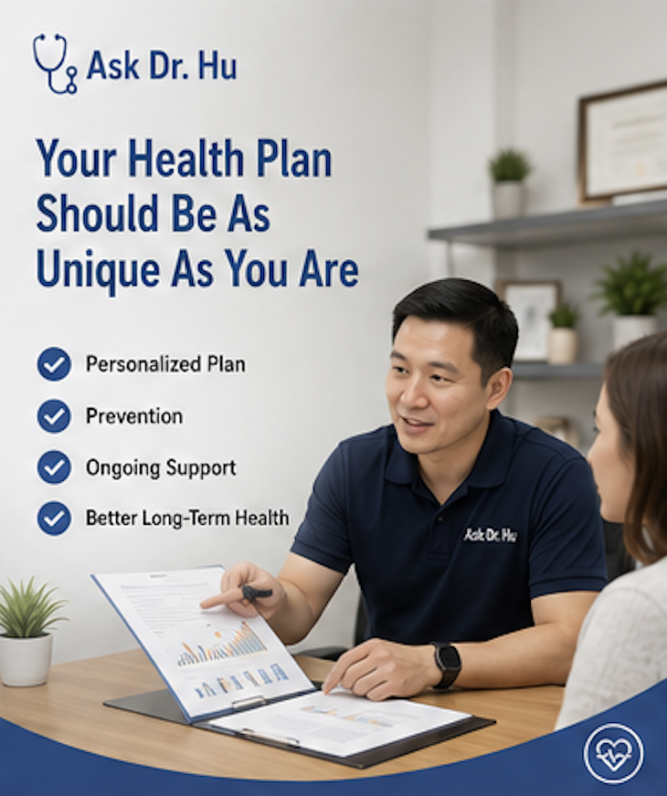 Physician helping a patient build a personalized healthy lifestyle and preventive healthcare plan