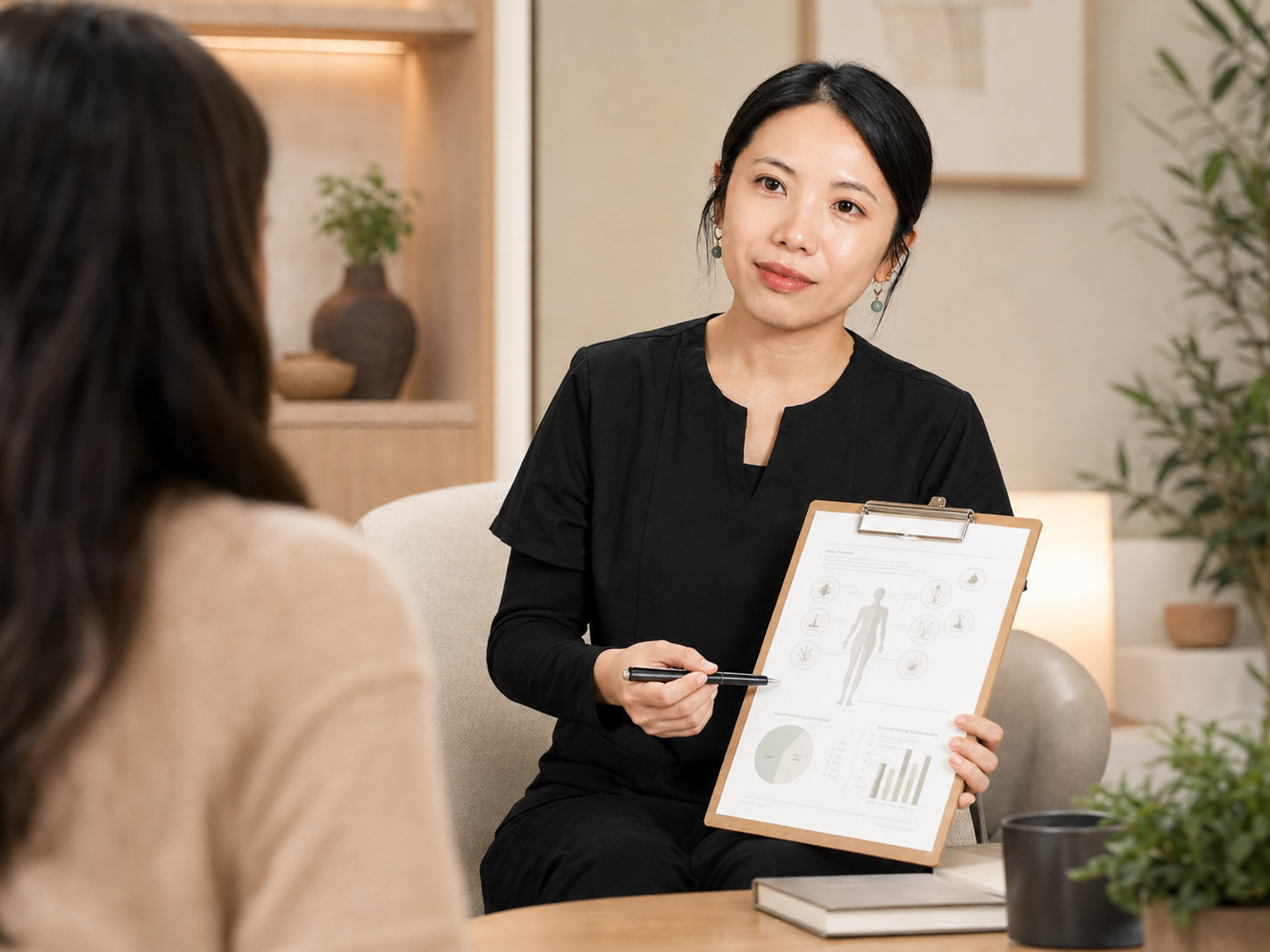 Arizona naturopathic physician reviewing a personalized treatment plan