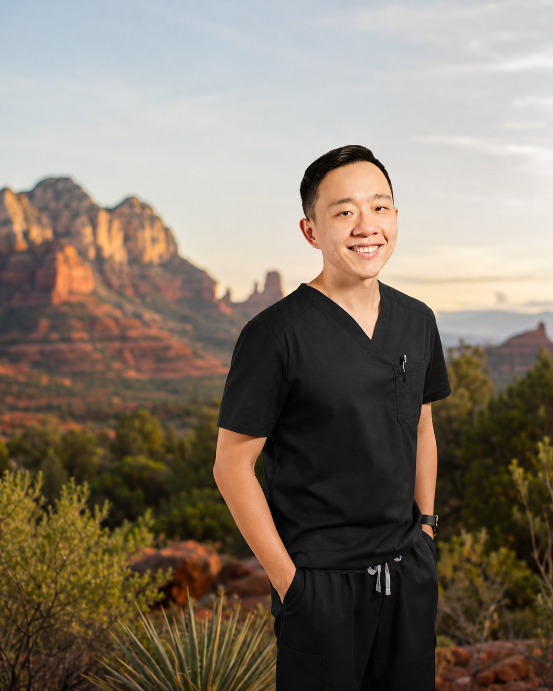 Dr. YiQiu Hu providing concierge medicine for patients in Sedona, Arizona
