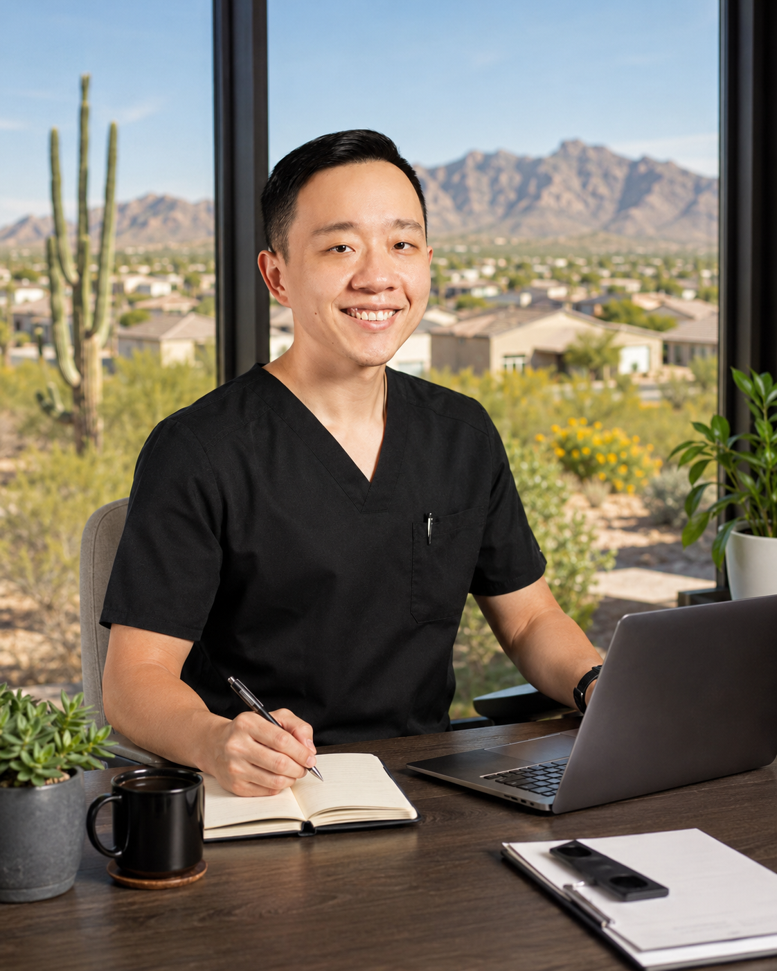 Dr. YiQiu Hu providing personalized concierge medicine for patients in Buckeye, Arizona