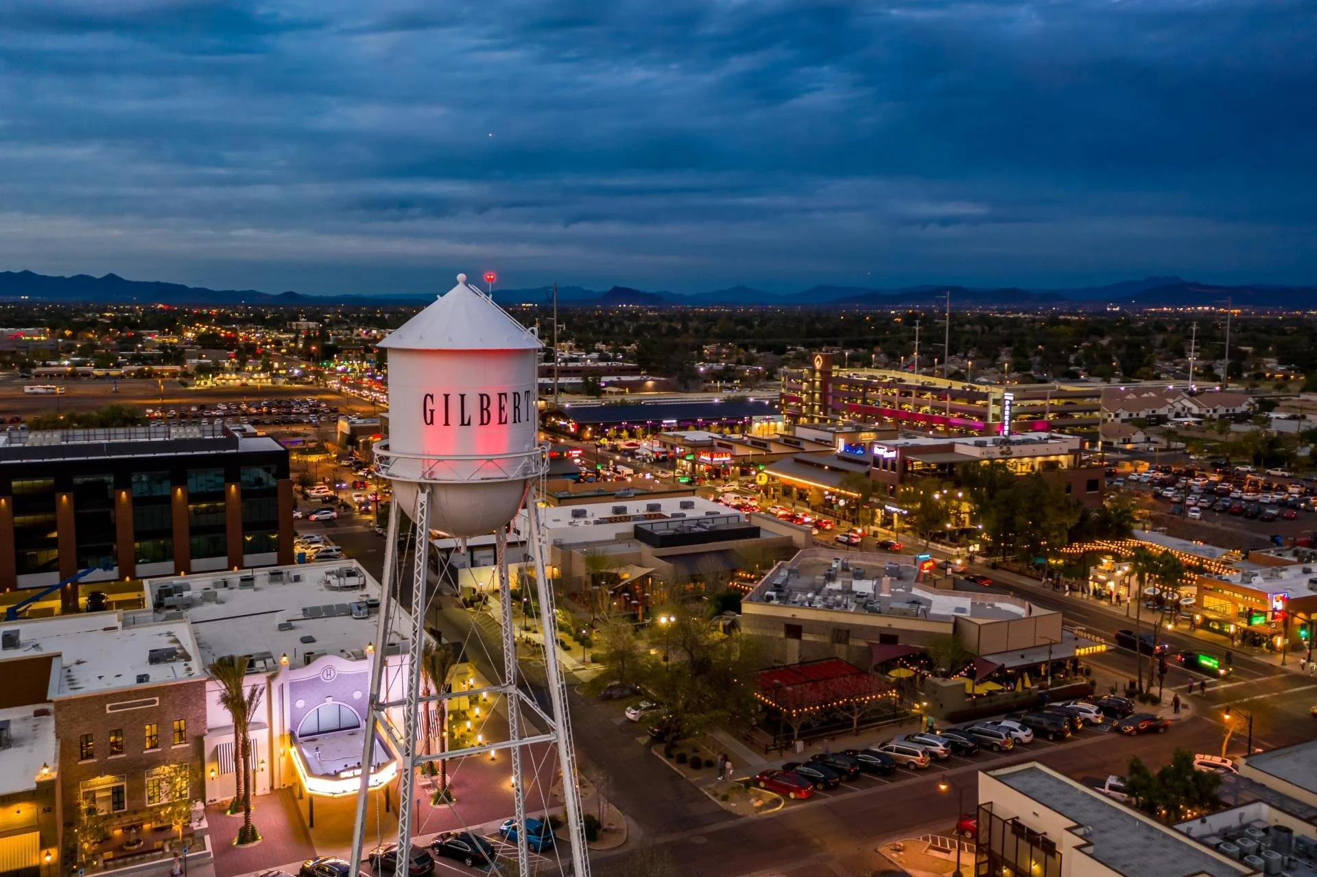 Gilbert Water Tower in Downtown Gilbert's Heritage District, Arizona