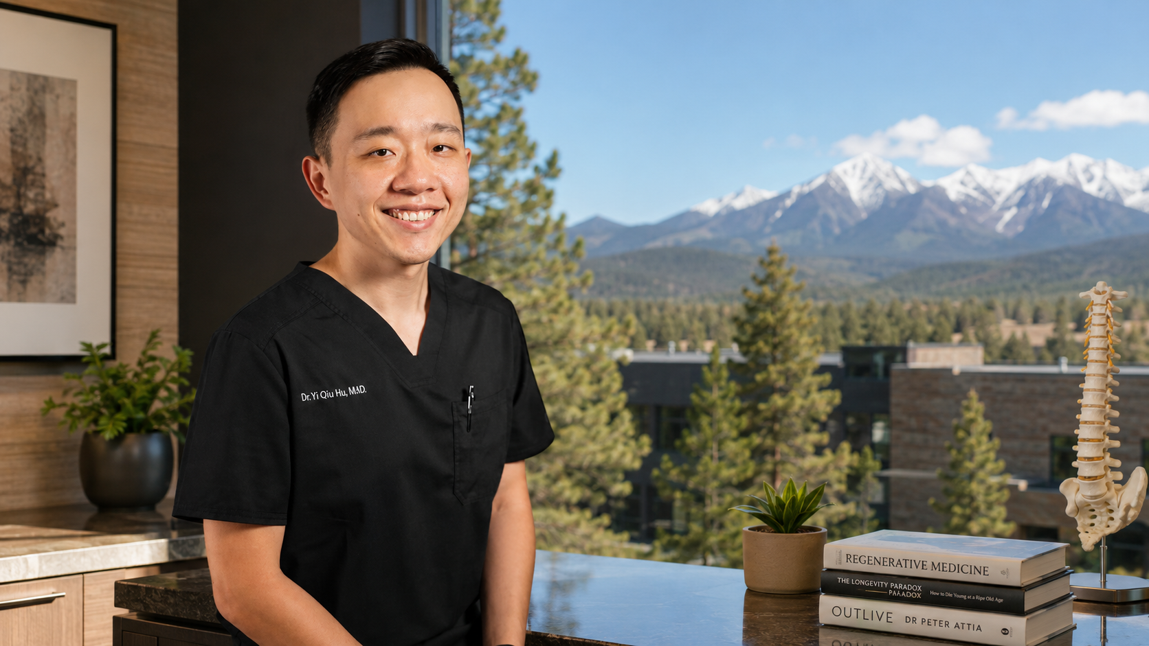 Dr. YiQiu Hu providing personalized concierge medicine for patients in Flagstaff, Arizona