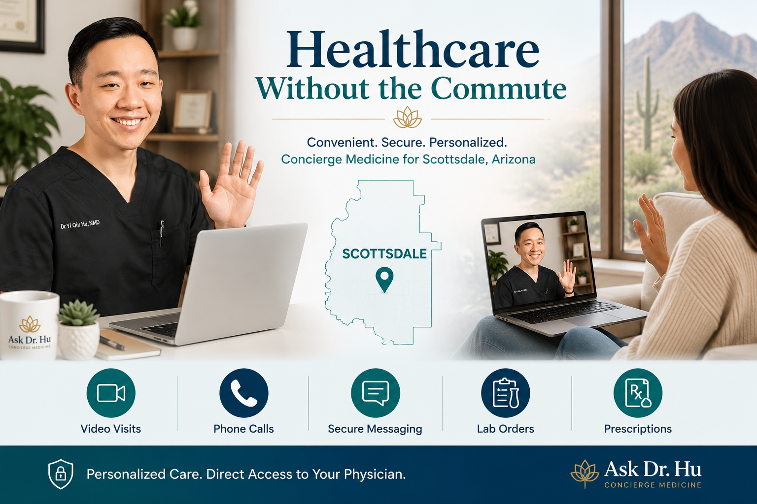 Telemedicine concierge medicine for Scottsdale Arizona patients