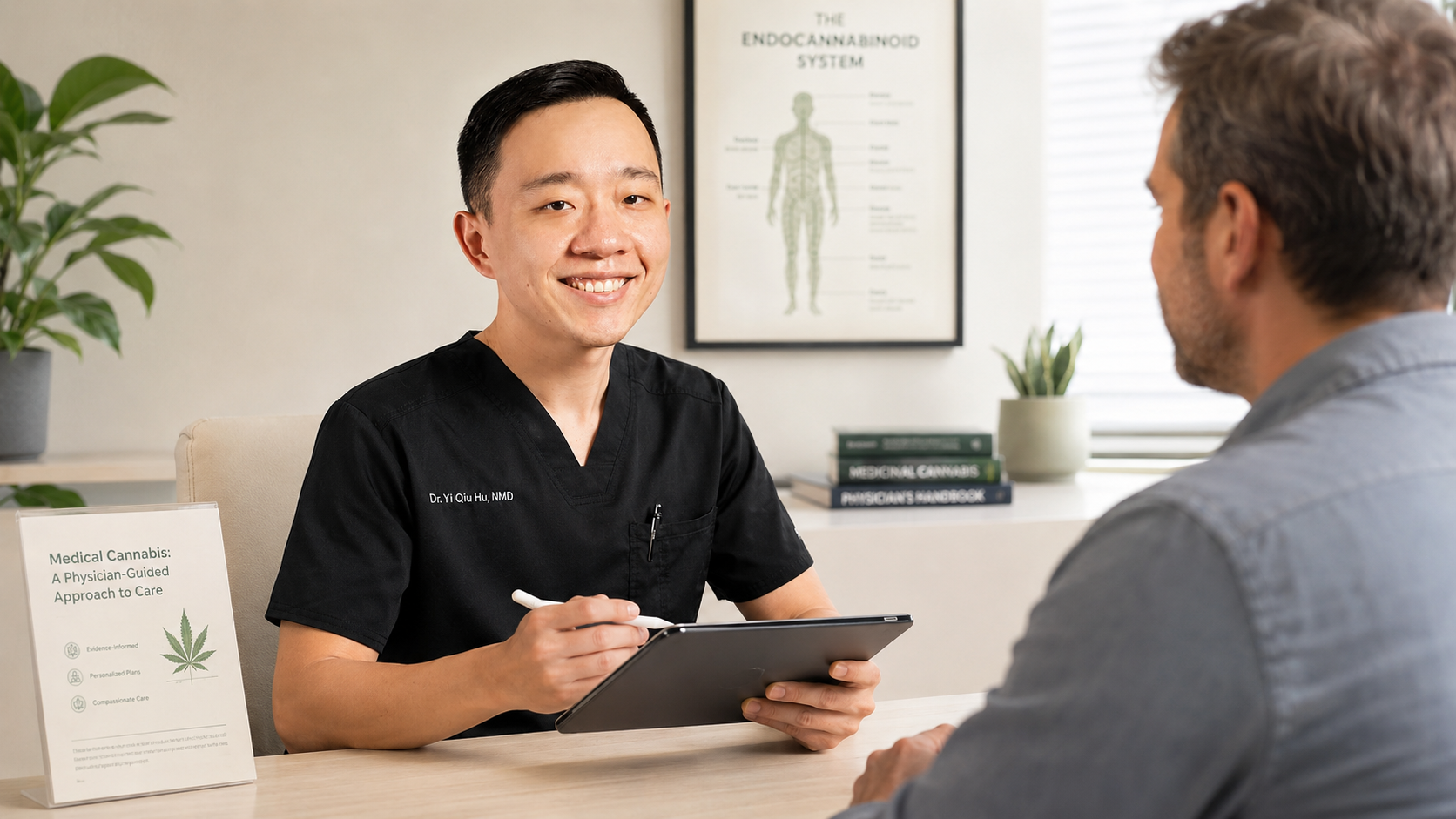 Patient learning about safe driving after using medical marijuana in Arizona
