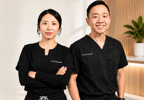 Dr. Yi Qiu Hu and Dr. Linh Ngo providing personalized concierge medicine and naturopathic primary care for patients throughout Arizona.