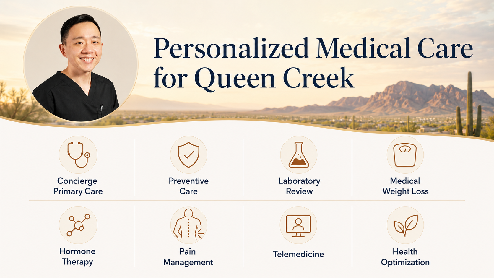 Personalized concierge medical services available to patients in Queen Creek, Arizona