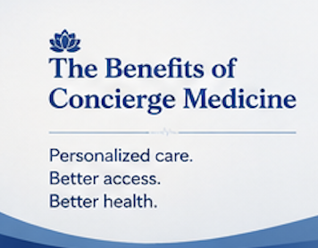 Infographic showing the benefits of concierge medicine in Glendale Arizona