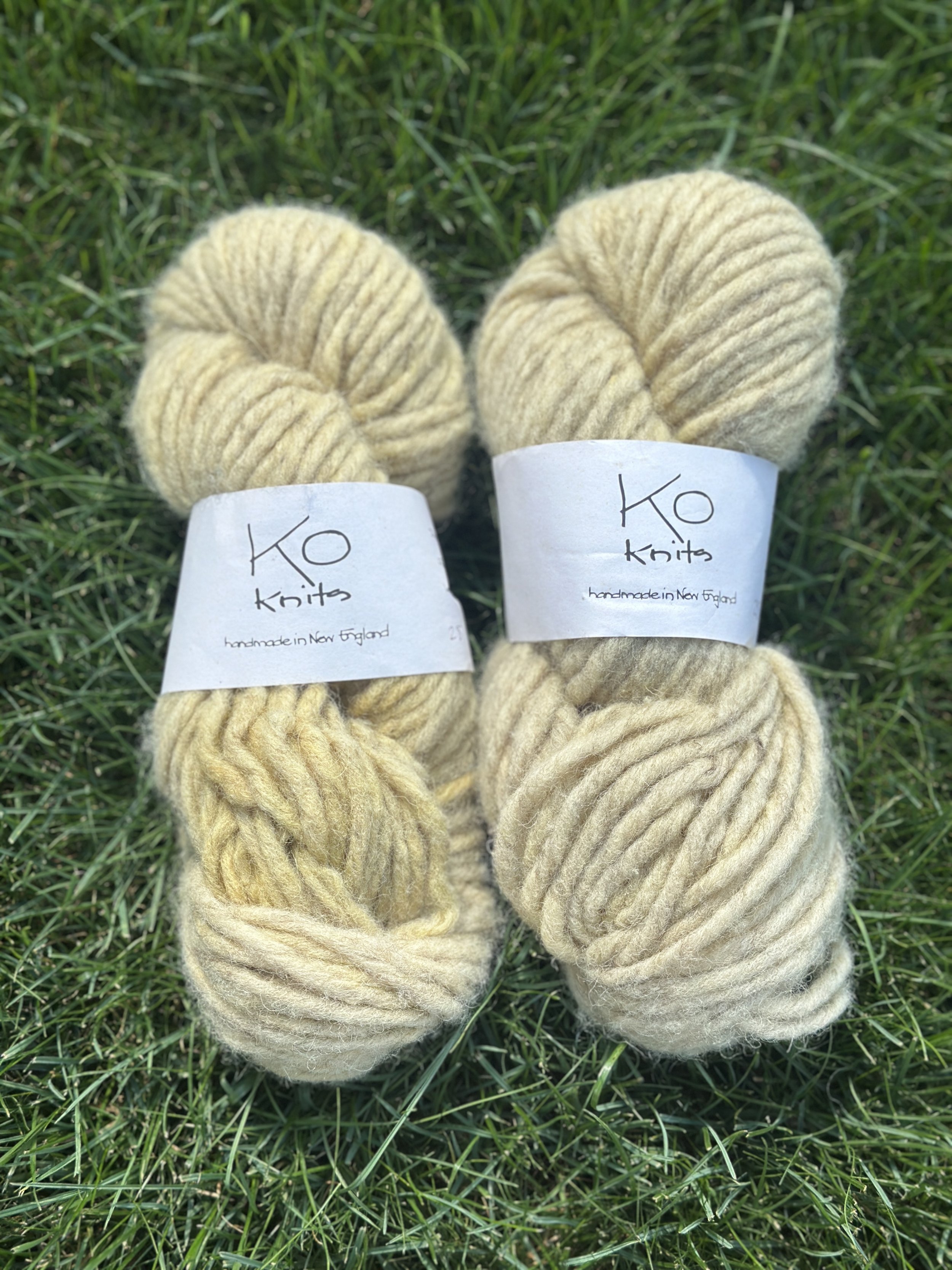 Marigold Dyed Thick yarn
