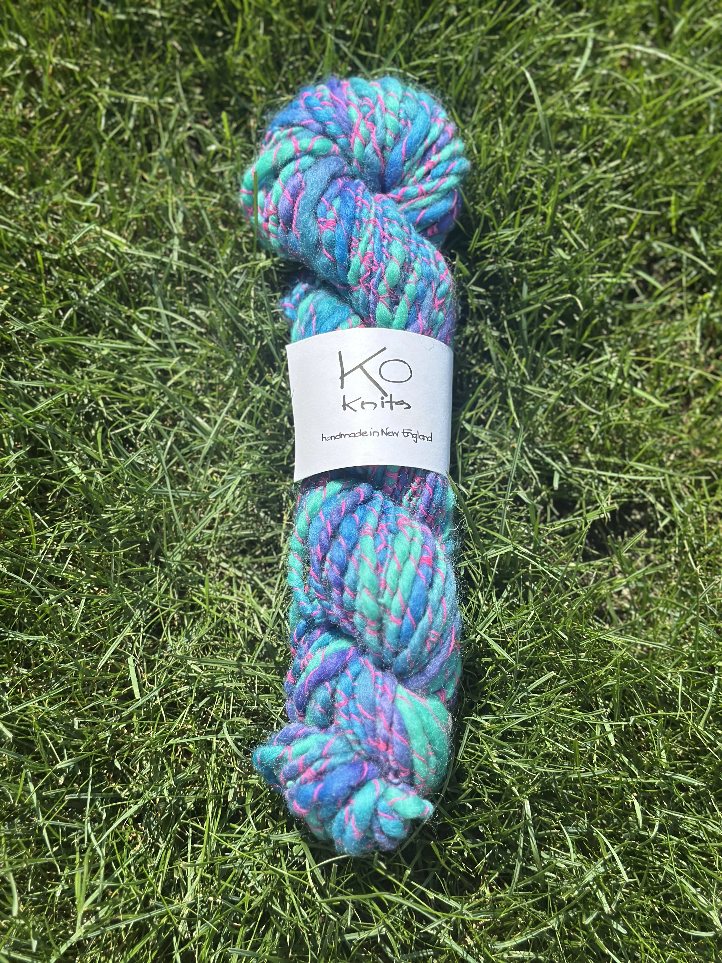 Teal and Pink Handspun