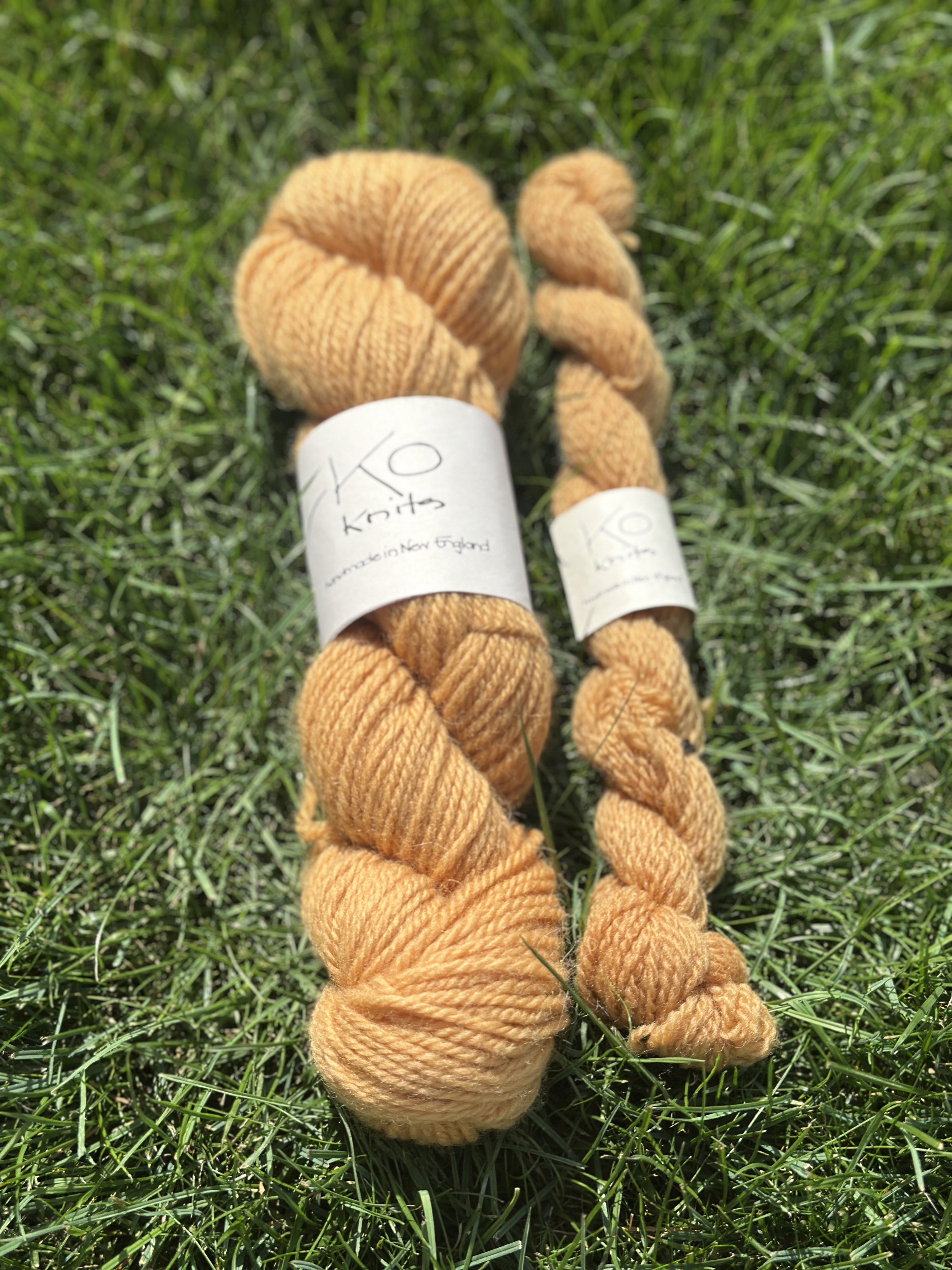 Warm orange yarn