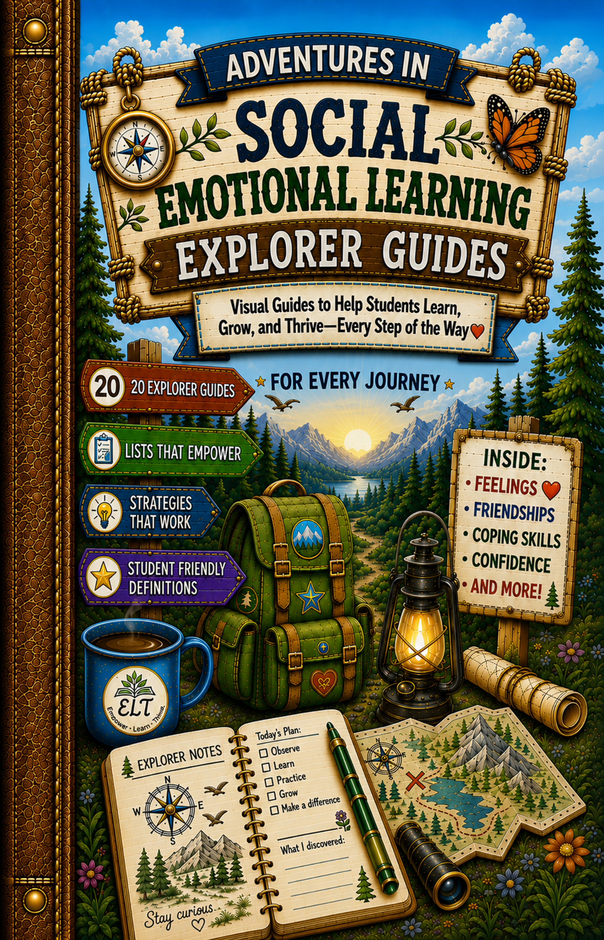 Adventures in Social Emotional Learning Guides Complete 20-Guide Downloadable Poster Set