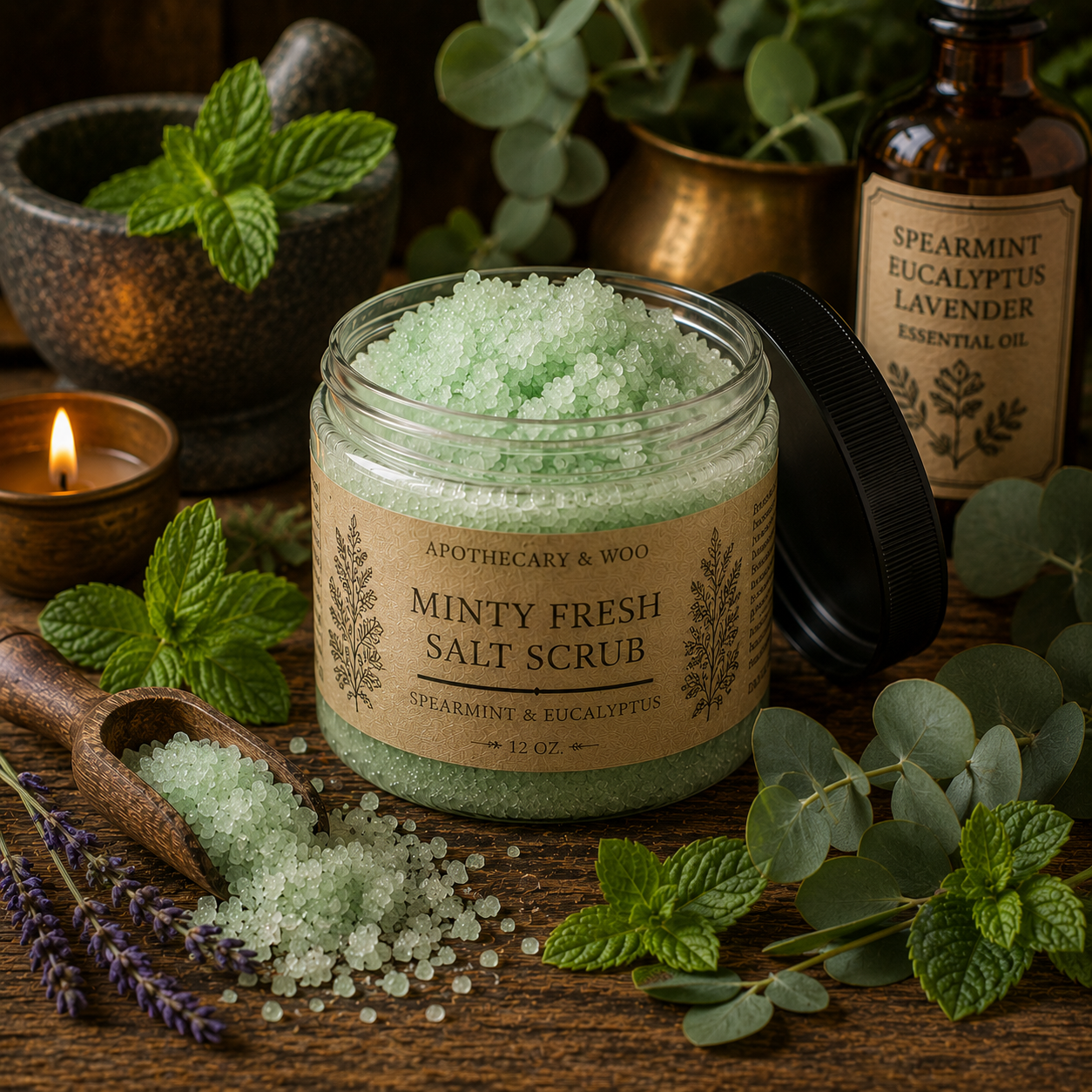 Minty Fresh Salt Scrub