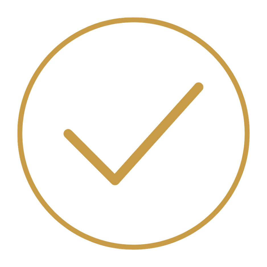 A clock showing the time as 7:06 with a black background and gold outline and hands.
