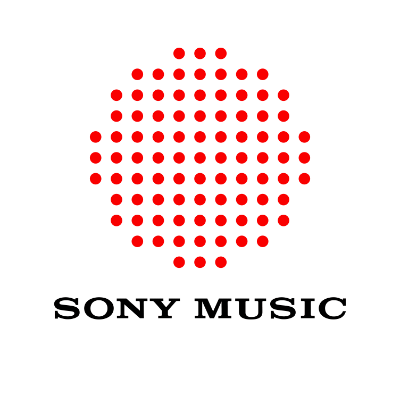 Red dotted circular shape logo with the text 'Sony Music' below it.