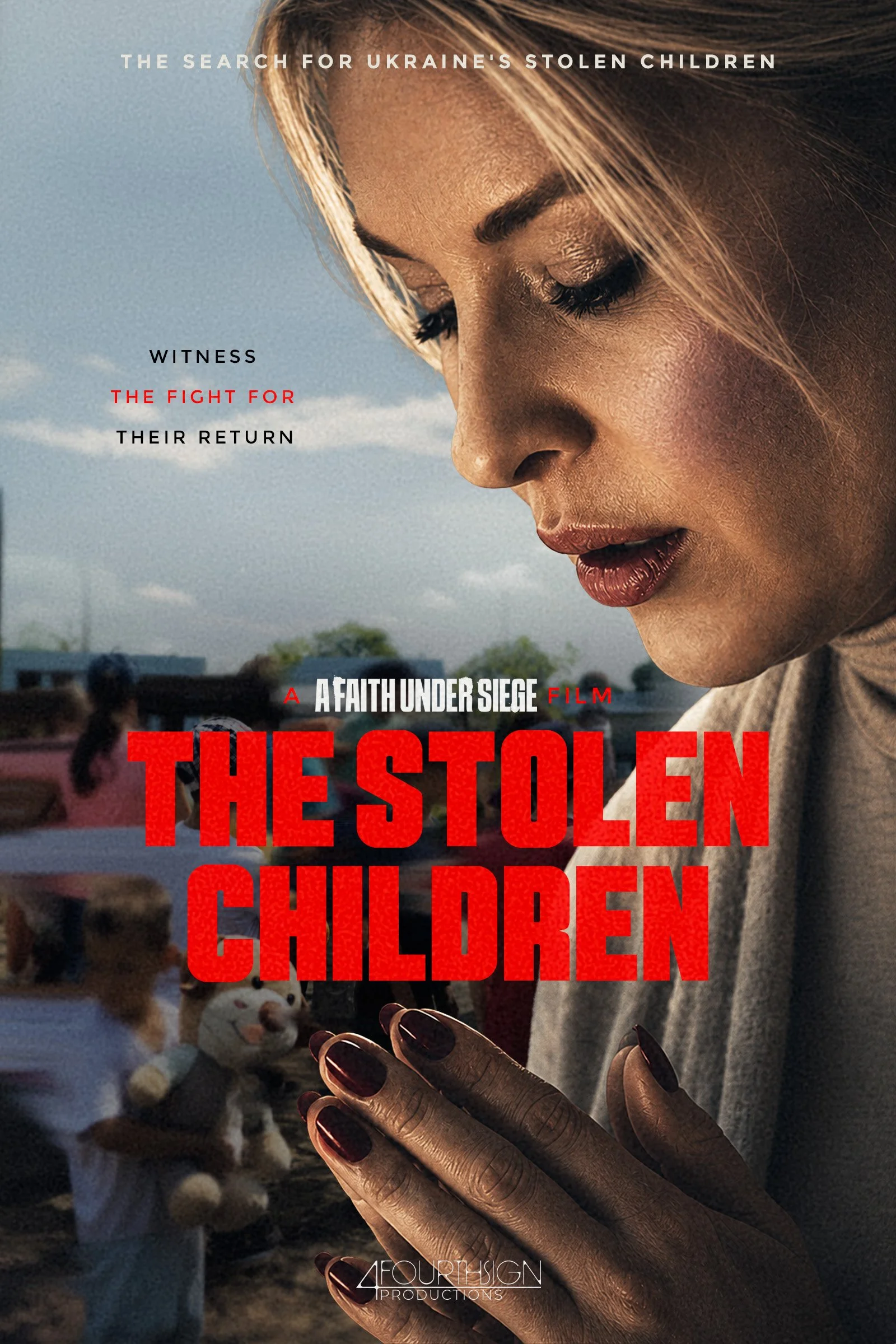 The Stolen Children documentary featuring Meaghan Mobbs as she investigates Russia's systematic abduction of Ukrainian children and efforts to reunite families affected by the war in Ukraine.