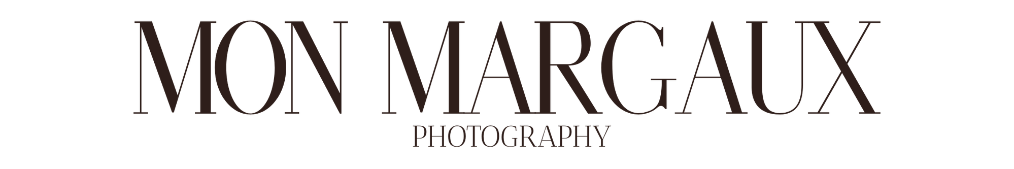 Mon Margaux Photography logo with black text on a transparent background.