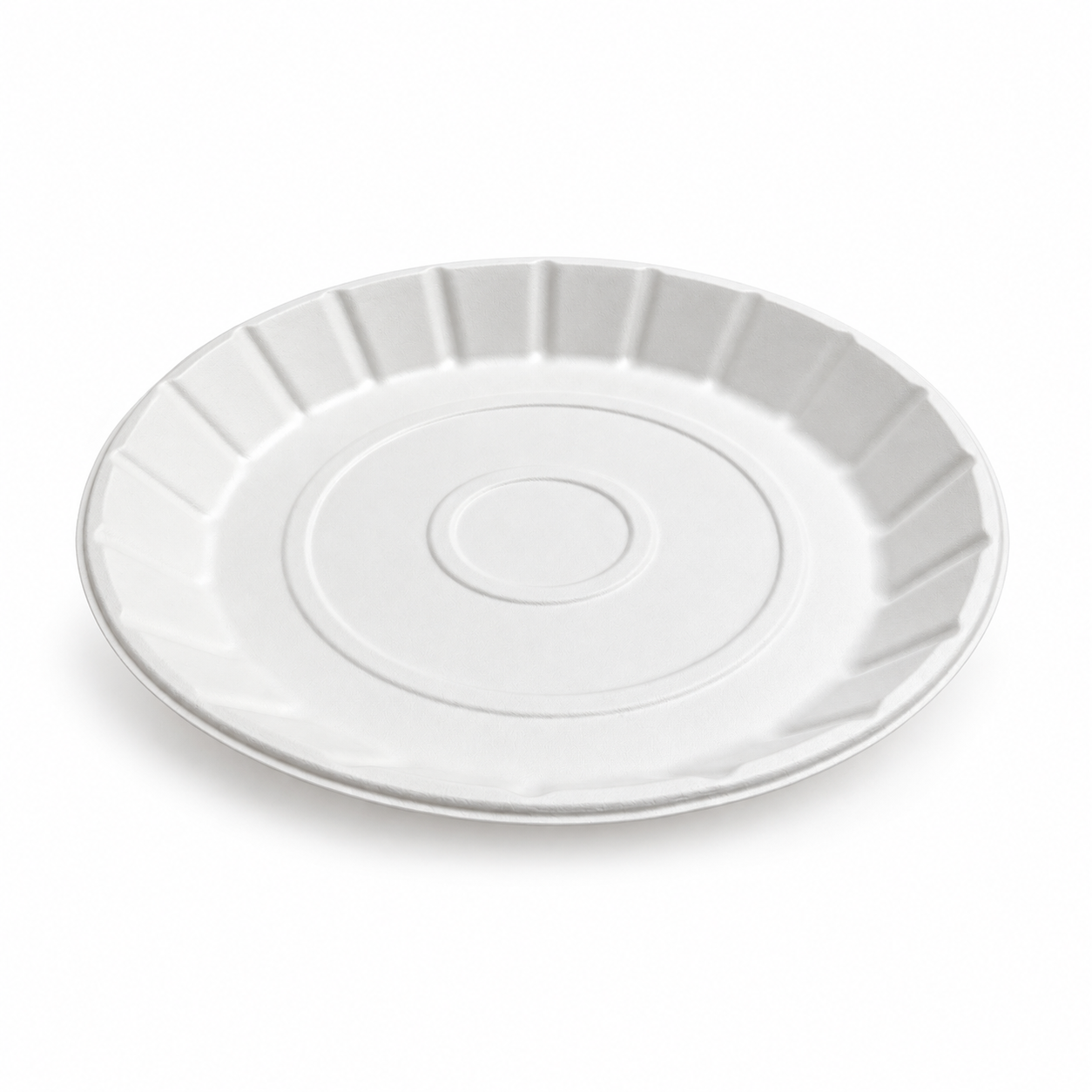Round bagasse (sugarcane) bakeable tray oven safe and freezer safe