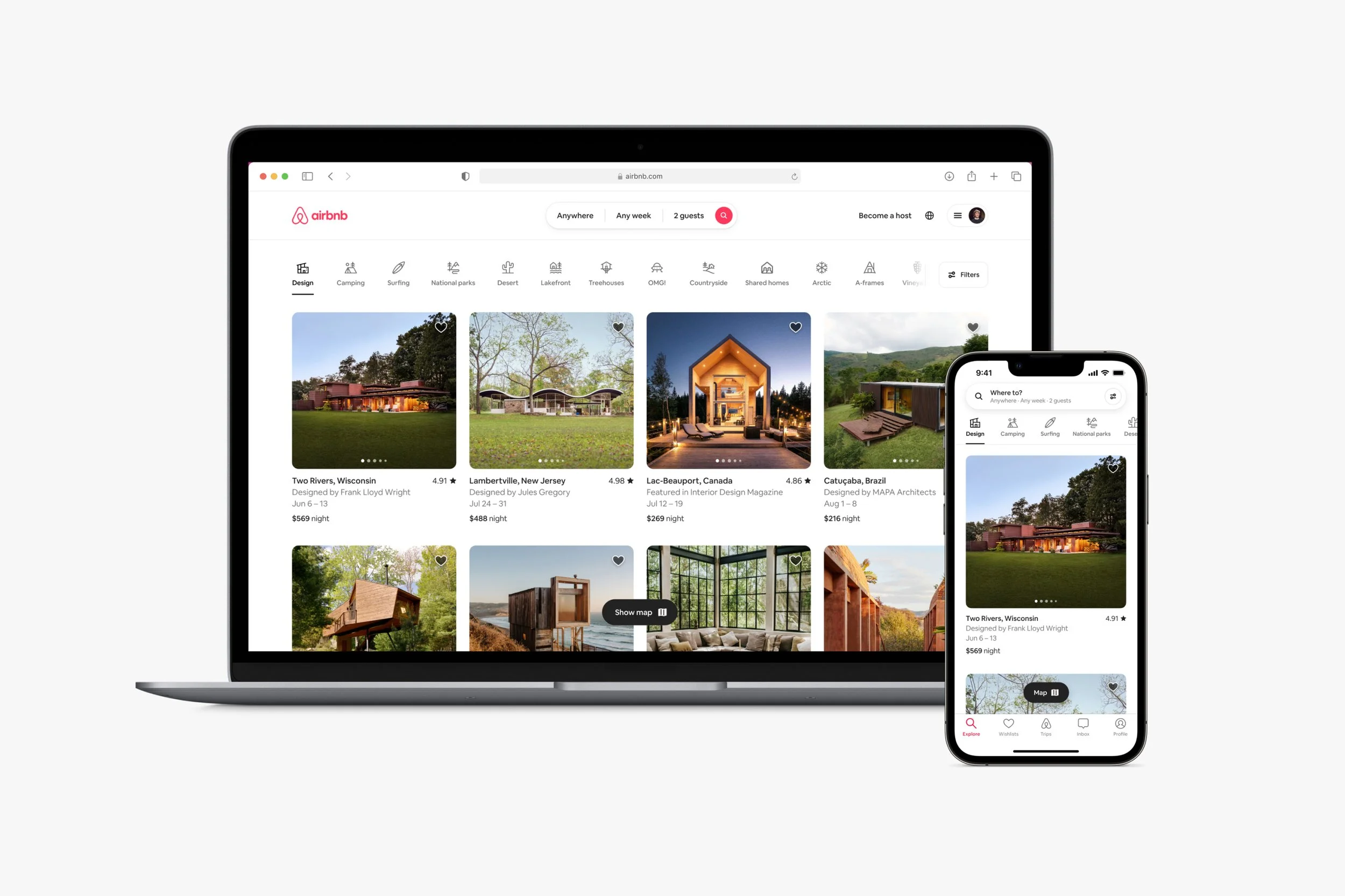 The 2022 Categories-driven Airbnb homepage 
