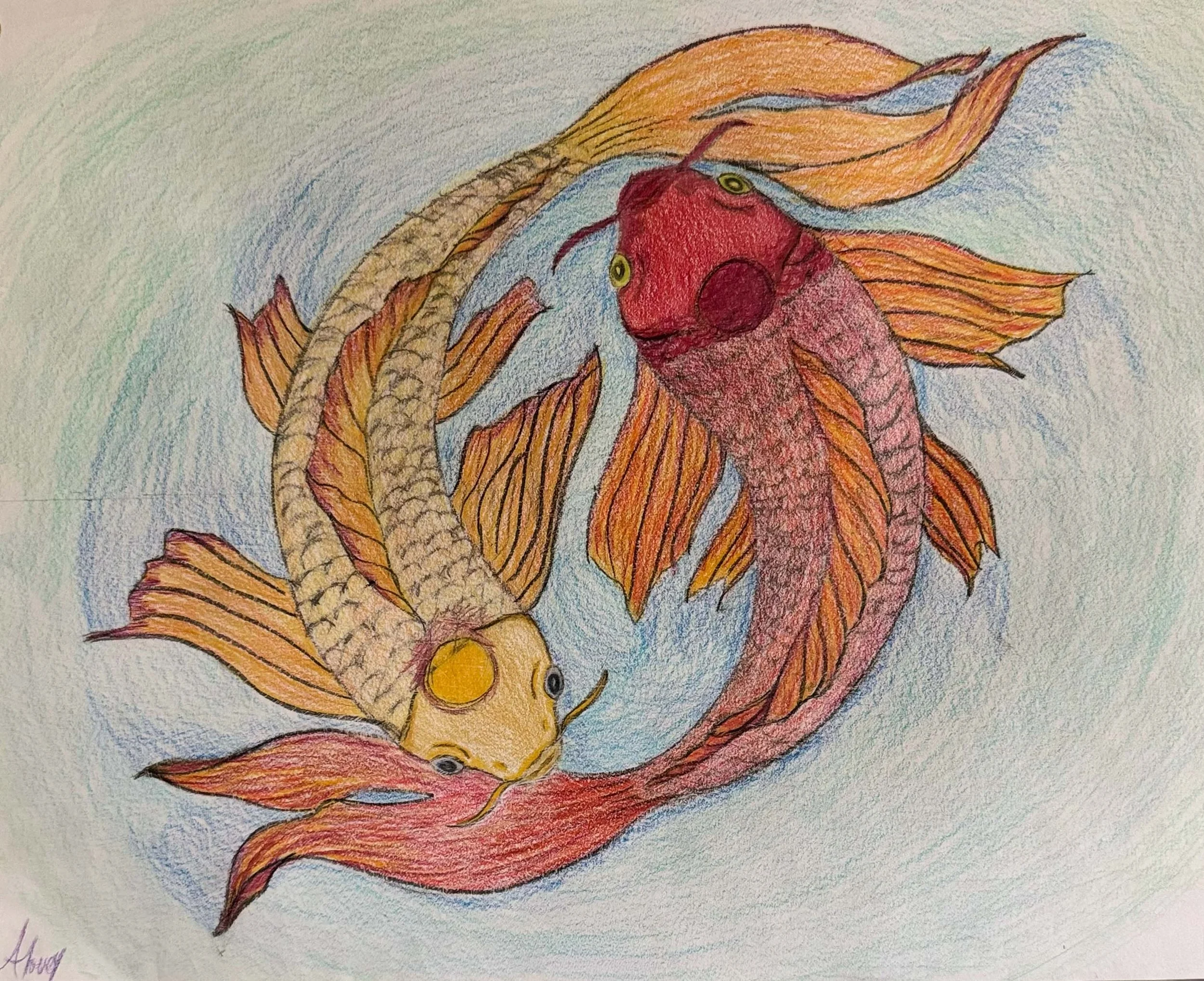 Two Koi — Art Print