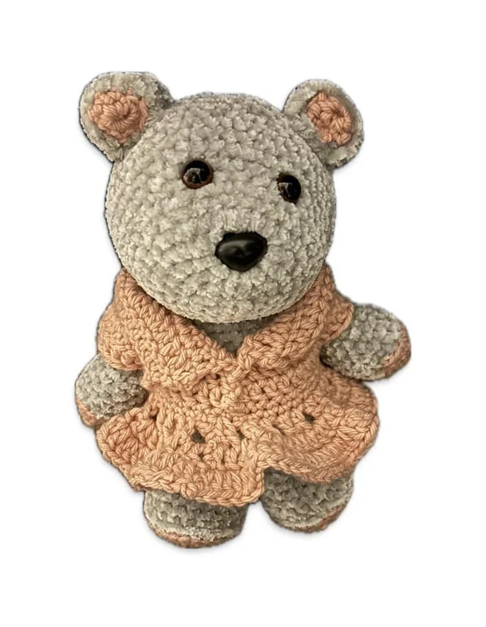 Cuddle teddy with dress