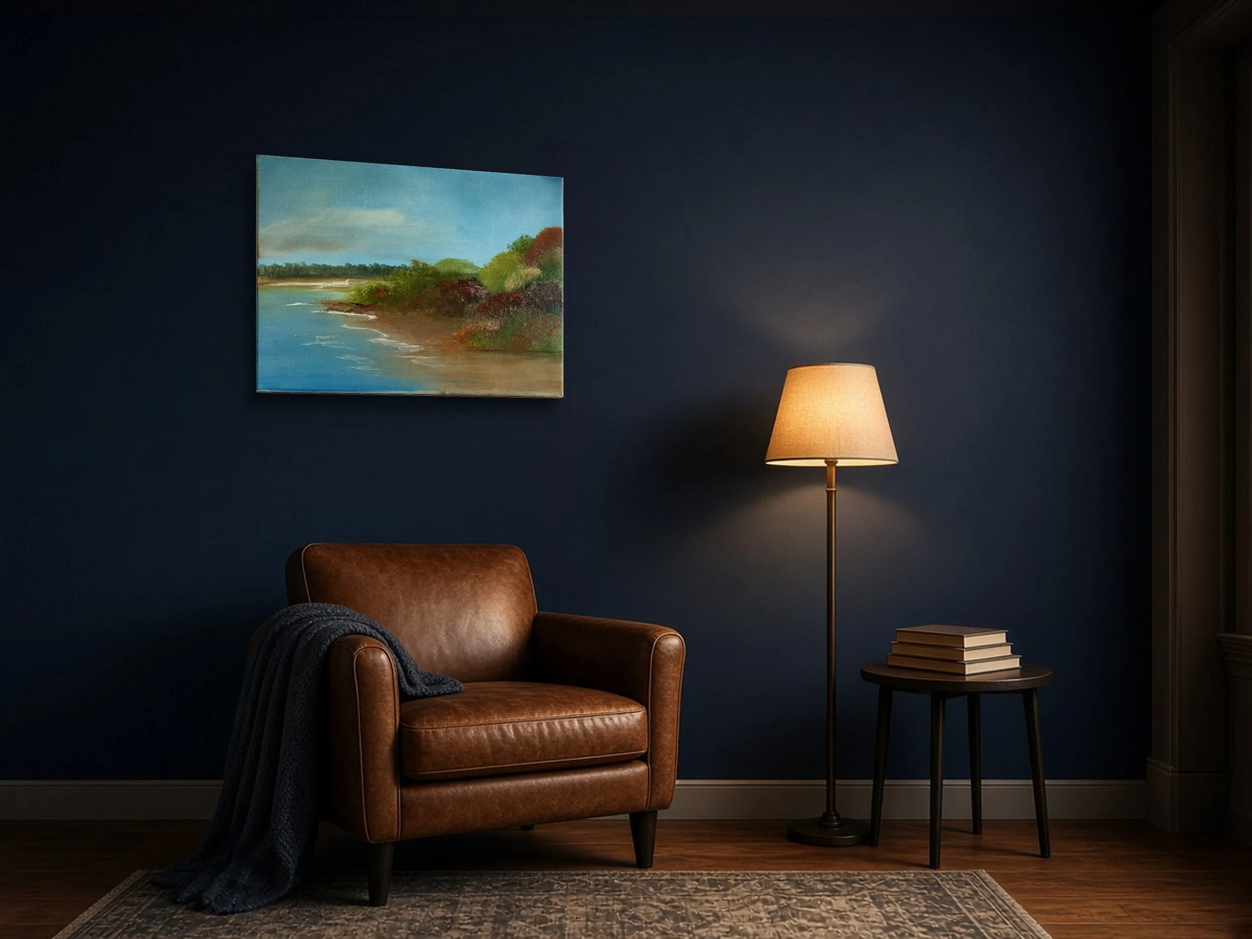 Where the Trees Meet the Tide on Stretched Canvas