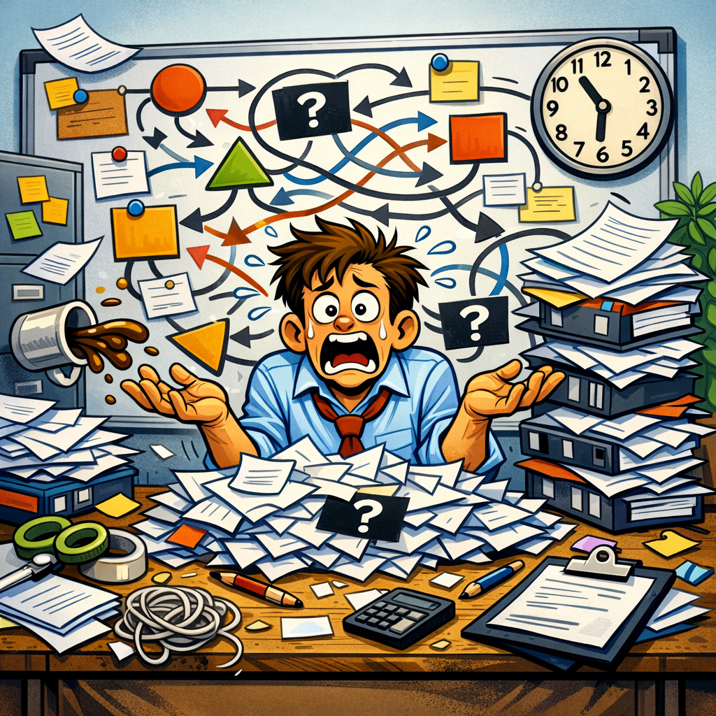 Deadline:
Every inbox, every desk, every Monday, distilled into one panicked stare.