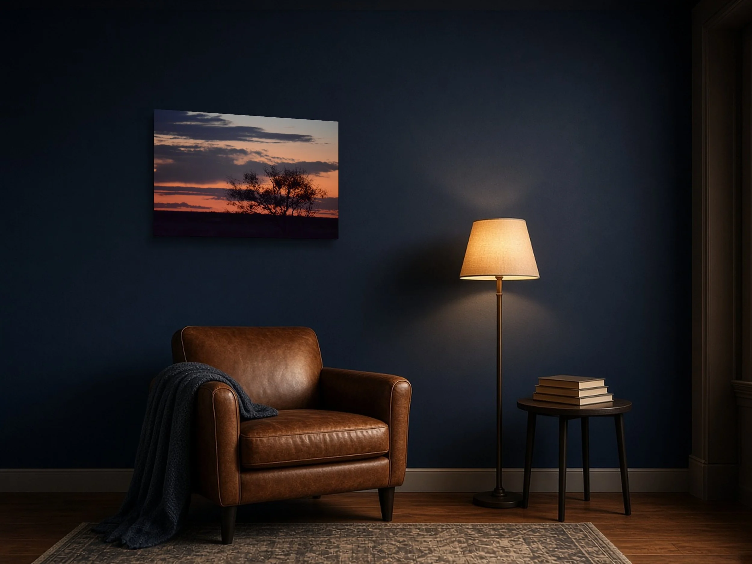 Burn Line on Stretched Canvas