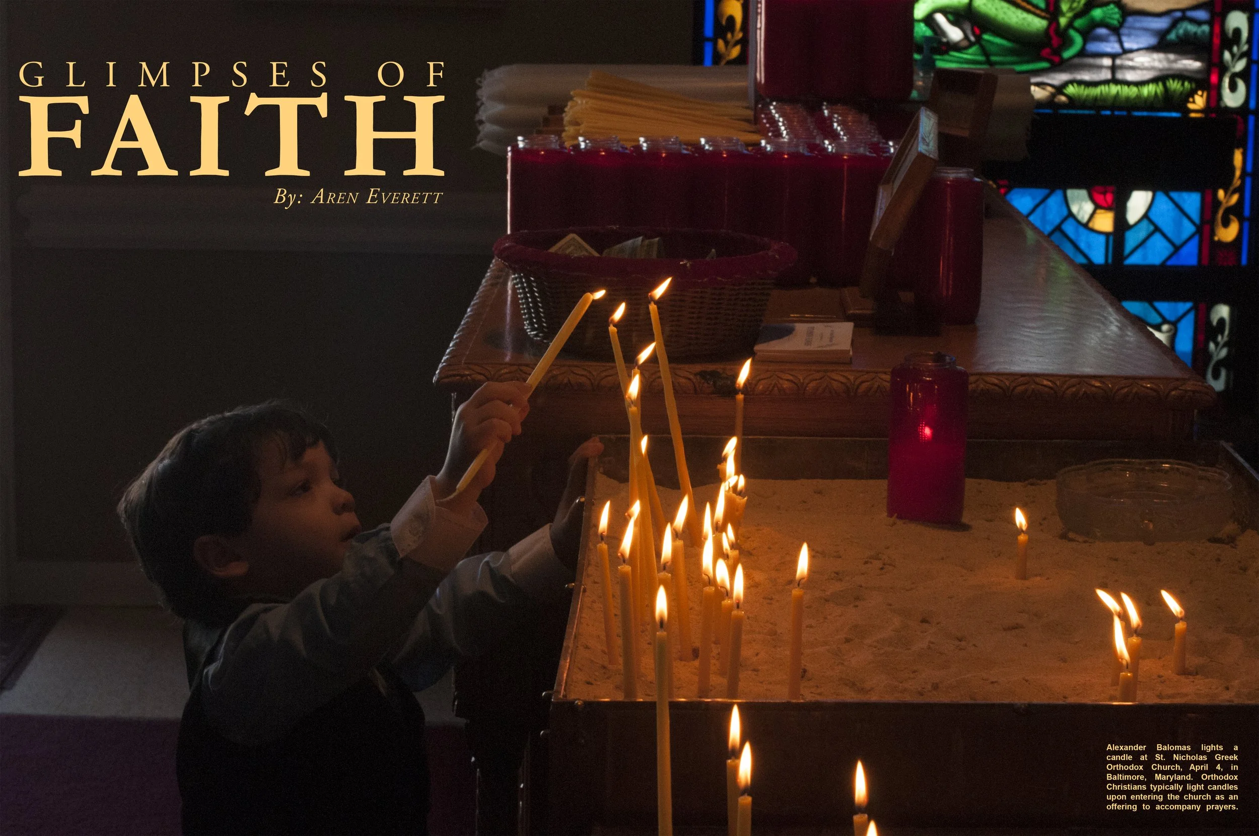 Cover image for Glimpses of Faith, a human interest feature by Aren Tovey