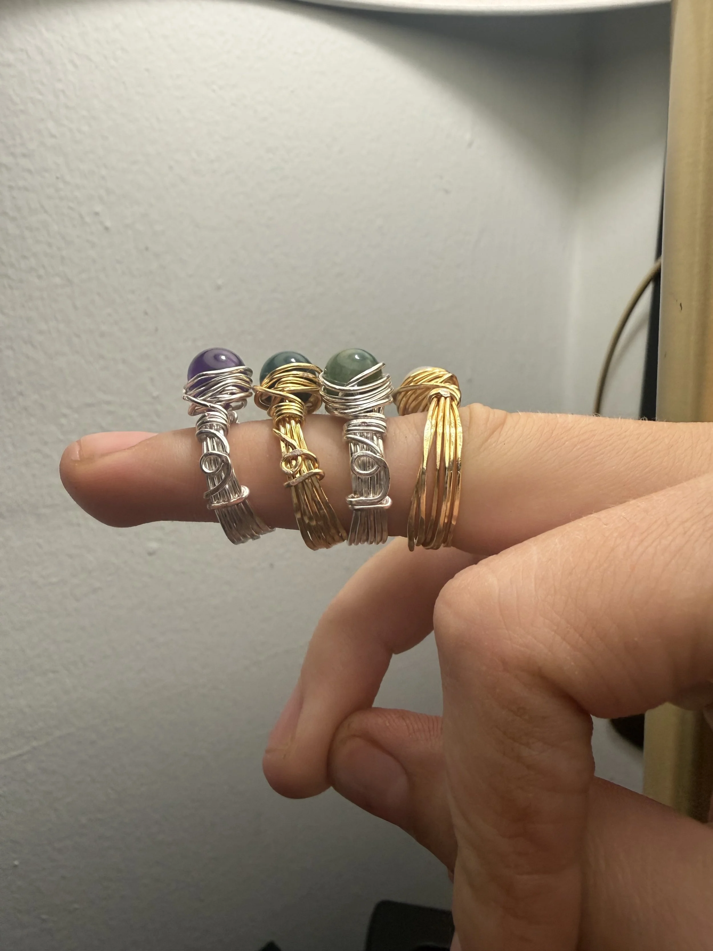 Swirl Crystal Ring