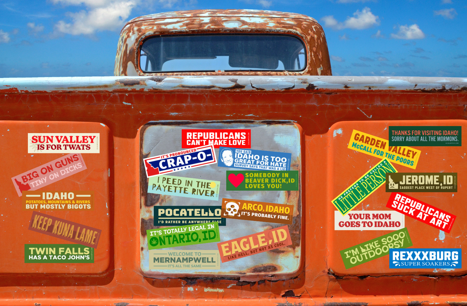 ID Bumper company truck.