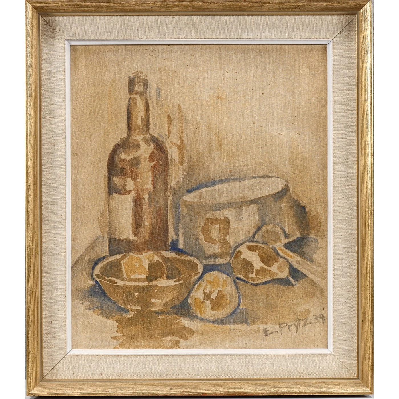 Erik Prytz — Still Life, Oil on canvas laid on Panel