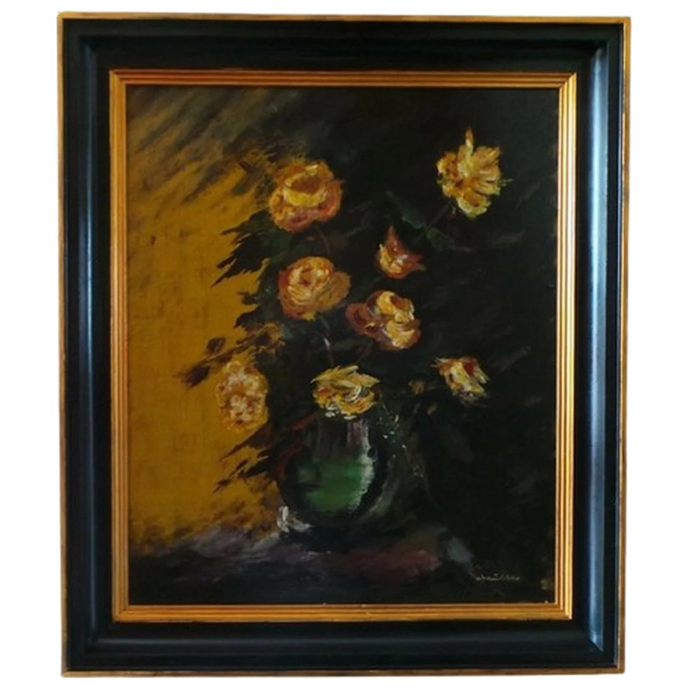 Unknown Artist — Florals, Oil on Panel