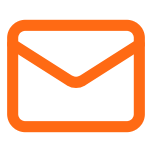 Icon of an orange envelope representing email.