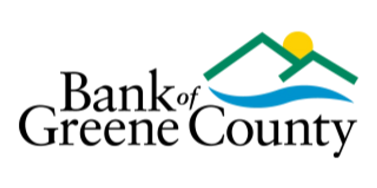 A logo with a stylized green, blue, red, and yellow landscape and a sun above it, accompanied by black text that reads "The Landscape Design Company".