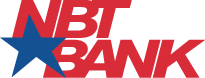 NBT Bank logo with a blue and red star and red text