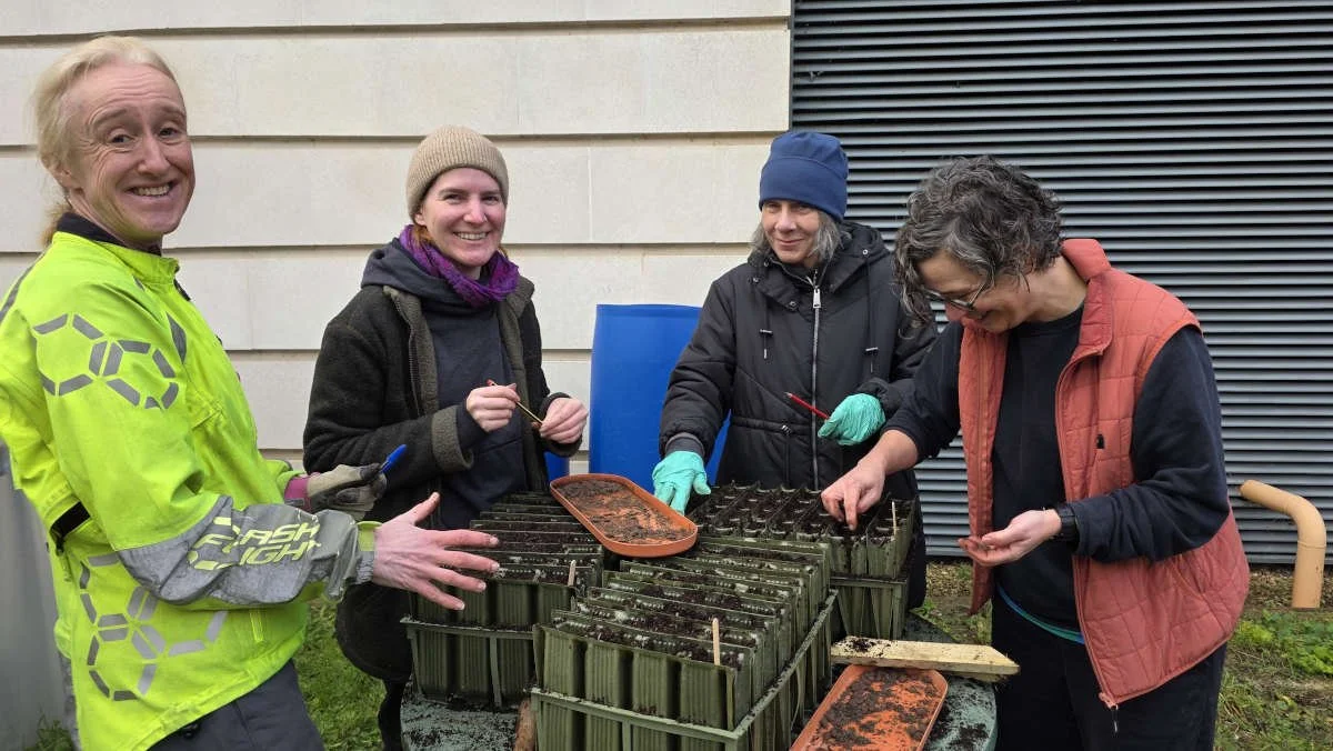 Rooted Chippenham Community Tree Nursery volunteers